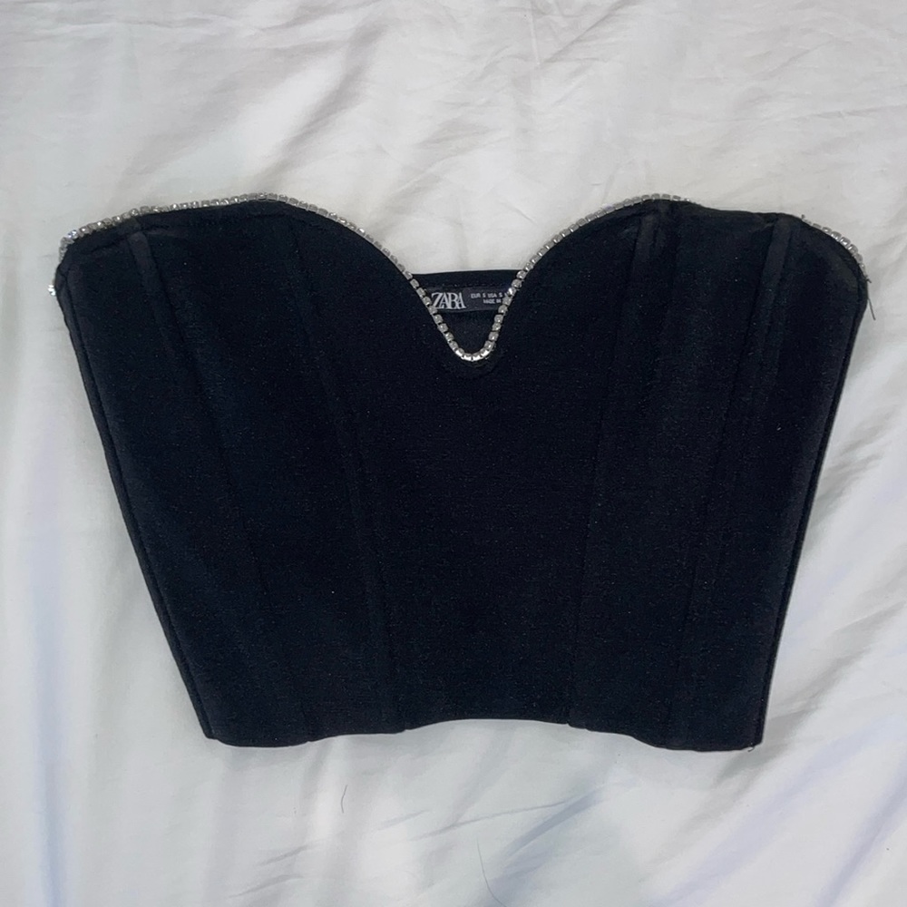 Zara Corset Jeweled Top